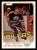 1981 O-Pee-Chee OPC Base Set #121 Dave Semenko