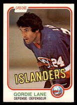 1981 O-Pee-Chee OPC Base Set #212 Gordie Lane