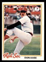 1978 Topps Base Set #12 Don Aase