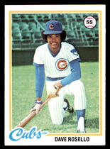 1978 Topps Base Set #423 Dave Rosello