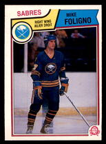 1983 O-Pee-Chee OPC Base Set #63 Mike Foligno