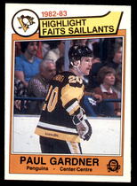 1983 O-Pee-Chee OPC Base Set #275 Penguins HL