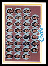 1978 Topps Base Set #302 Cubs Team