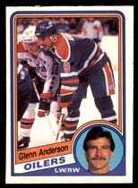1984 O-Pee-Chee OPC Base Set #238 Glenn Anderson