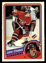 1984 O-Pee-Chee OPC Base Set #258 John Chabot