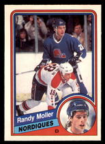 1984 O-Pee-Chee OPC Base Set #284 Randy Moller
