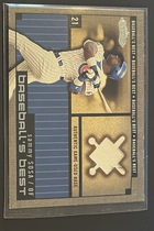 2002 Fleer Showcase Baseballs Best Memorabilia #18BBI Sammy Sosa