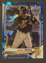 2021 Bowman Chrome Prospects Sapphire Edition #BCP-36 Ismael Mena