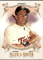 2021 Topps Allen & Ginter #338 Kent Hrbek
