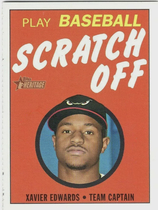 2020 Topps Heritage Minor League 1971 Scratch Off #7 Xavier Edwards