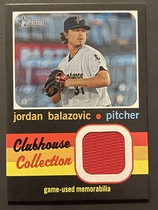 2020 Topps Heritage Minor League Clubhouse Collection Relics #CCR-BZ Jordan Balazovic