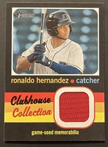 2020 Topps Heritage Minor League Clubhouse Collection Relics #CCR-RH Ronaldo Hernandez