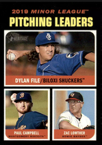 2020 Topps Heritage Minor League #188 Dylan File|Paul Campbell|Zac Lowther