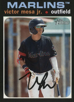 2020 Topps Heritage Minor League #10 Victor Mesa Jr.