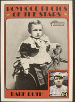2021 Topps Heritage Minor League 1972 Topps Boyhood Photos of the Stars #72TBPS6 Babe Ruth