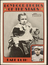 2021 Topps Heritage Minor League 1972 Topps Boyhood Photos of the Stars #72TBPS-6 Babe Ruth