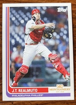 2022 Topps 582 Montgomery Club Lost Topps Design Set 3 #9 J.T. Realmuto