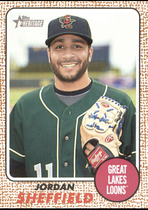 2017 Topps Heritage Minor League #105 Jordan Sheffield