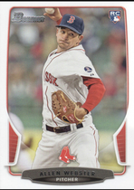 2013 Bowman Draft #34 Allen Webster