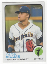 2022 Topps Heritage Minor League #87 Jordyn Adams