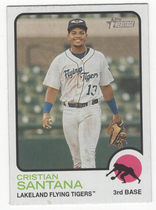 2022 Topps Heritage Minor League #98 Cristian Santana