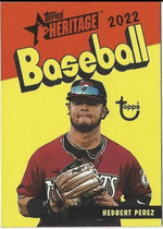 2022 Topps Heritage Minor League 1973 Topps Pack Cover #73PC-5 Hedbert Perez