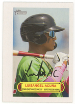 2022 Topps Heritage Minor League 1973 Topps Baseball Pin-Up #73PU-6 Luisangel Acuna