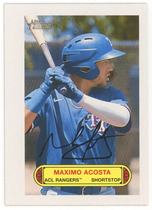 2022 Topps Heritage Minor League 1973 Topps Baseball Pin-Up #73PU-10 Maximo Acosta