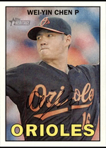 2016 Topps Heritage #286 Wei-Yin Chen