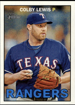2016 Topps Heritage #317 Colby Lewis