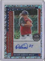 2026 Panini Prizm Stars & Stripes 13U/14U National Team Signatures Disco Prizm #13 Nathan Handley-White