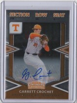 2020 Panini Elite Extra Edition College Tickets Signatures #5 Garrett Crochet