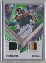 2021 Panini Diamond Kings DK Materials Holo Gold #64 Kebryan Hayes