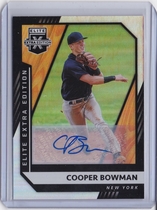 2021 Panini Elite Extra Edition Signatures #122 Cooper Bowman