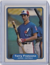 1982 Fleer Base Set #188 Terry Francona