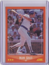 1988 Score Rookie & Traded #80T Mark Grace