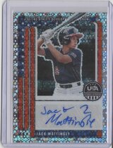2026 Panini Prizm Stars & Stripes 13U/14U National Team Signatures Disco Prizm #46 Jack Mattingly