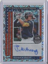 2026 Panini Prizm Stars & Stripes 13U/14U National Team Signatures Disco Prizm #35 Jackson Mcaneeley
