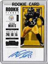 2017 Panini Contenders #205 Arthur Moats