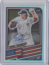 2026 Panini Prizm Stars & Stripes Signatures #21 Tomas Valincius