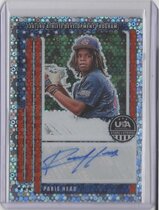 2026 Panini Prizm Stars & Stripes 13U/14U National Team Signatures Disco Prizm #29 Paris Head
