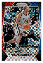 2017 Panini Prizm Prizms Red White and Blue #291 Tony Parker