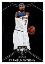 2016 Panini Totally Certified #29 Carmelo Anthony