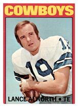 1972 Topps Base Set #248 Lance Alworth