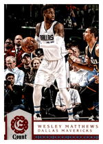 2016 Panini Excalibur Count #40 Wesley Matthews
