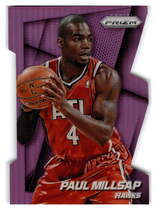 2014 Panini Prizm Prizm Purple Die-Cut #130 Paul Millsap