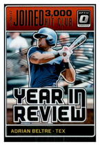 2018 Donruss Optic Year in Review #YR8 Adrian Beltre
