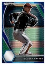 2021 Panini Prizm Draft Picks Blue Wave Prizm #PDP219 Jagger Haynes