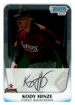 2011 Bowman Chrome Prospects #BCP16 Kody Hinze