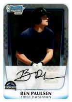 2011 Bowman Chrome Prospects #BCP34 Ben Paulsen